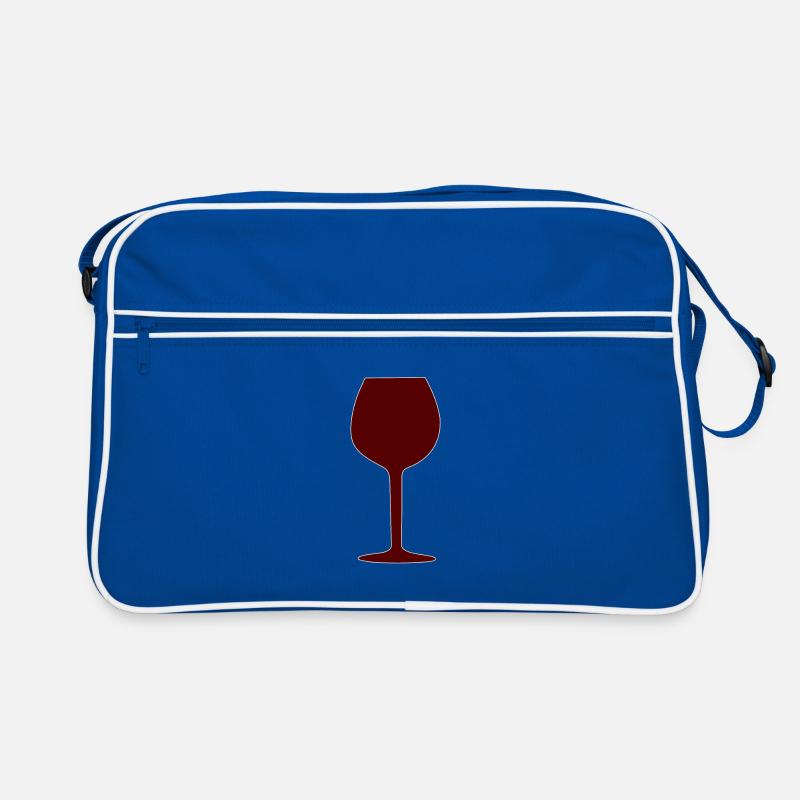 Weinglas, Wein Retro Tasche