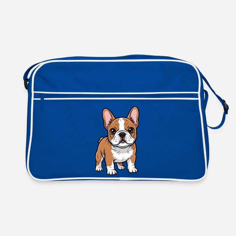 Charmant Bouledogue Français Chibi Sac Retro