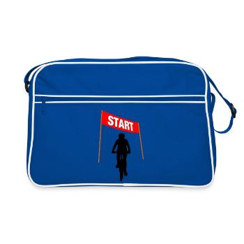 Cycling Start Line - Retro Bag - blue/white - Front