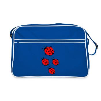 ladybug marienkaefer - Sac Retro - bleu/blanc - Devant
