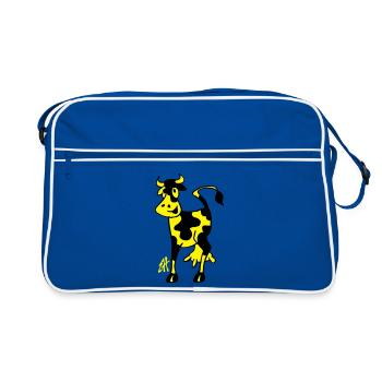 Vache - Sac Retro - bleu/blanc - Devant