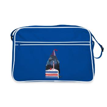 Birthday Party Raven Crow - Retro Bag - blue/white - Front