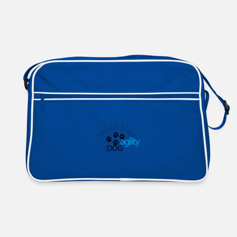 agility - Retro Tasche - Blau/Weiß