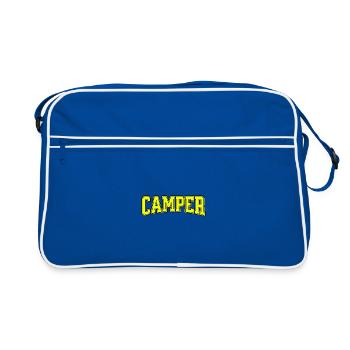 CAMPER Style Rétro Varsity - Sac Retro - bleu/blanc - Devant