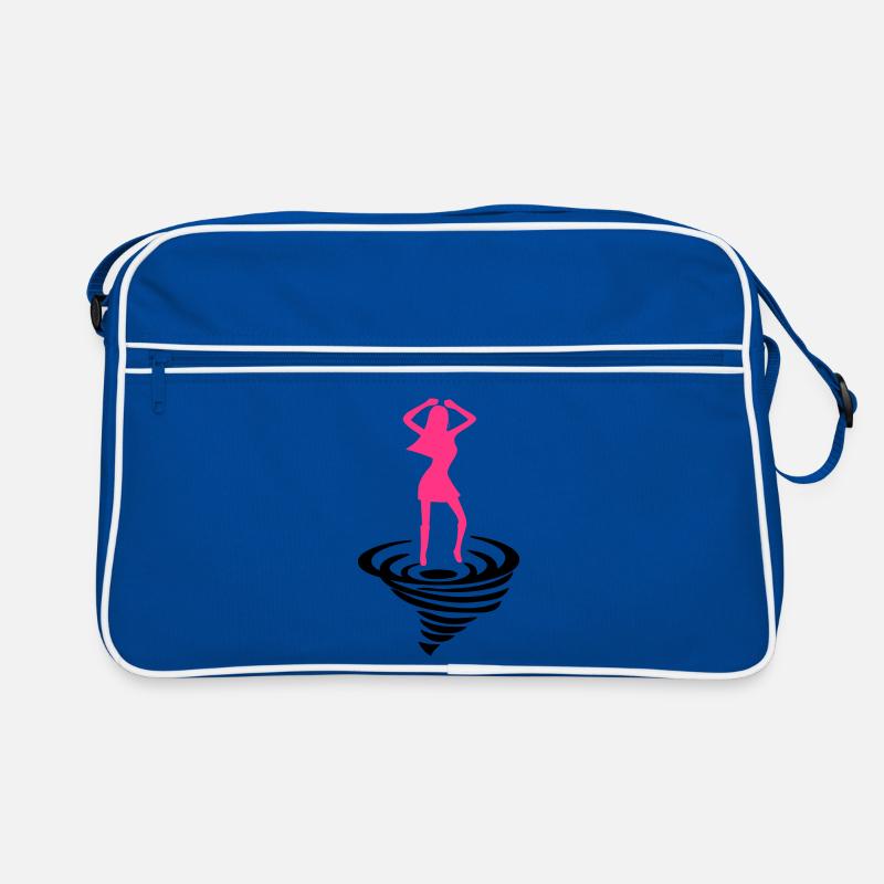 Tänzerin auf Tornado Retro Tasche