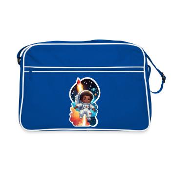 Astronaut Child Universe All - Retro Bag - blue/white - Front
