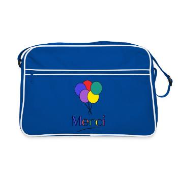 MERCI. MAÎTRESSE. MAÎTRE. MERCI MAÎTRESSE - Sac Retro - bleu/blanc - Devant
