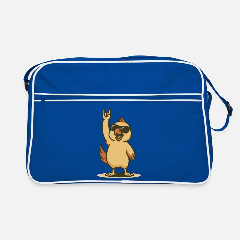 Cool Parrot Chick Rocker Style Retro Bag