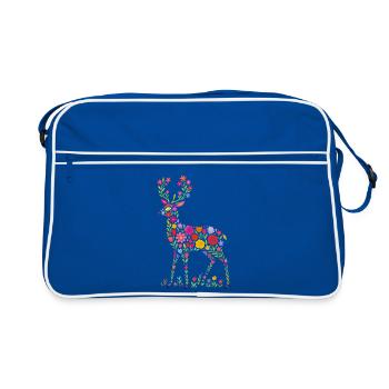 Deer Roe Deer - Retro Bag - blue/white - Front