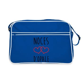 Opal Wedding 21 Years of Love - Retro Bag - blue/white - Front