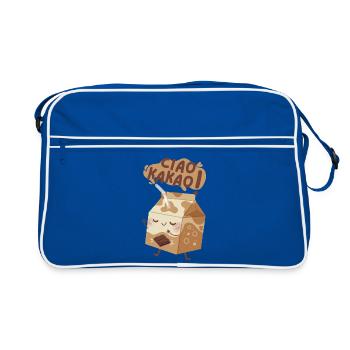 Ciao Kakao Kaba Milchkarton - Retro Tasche - Blau/Weiß - Vorne