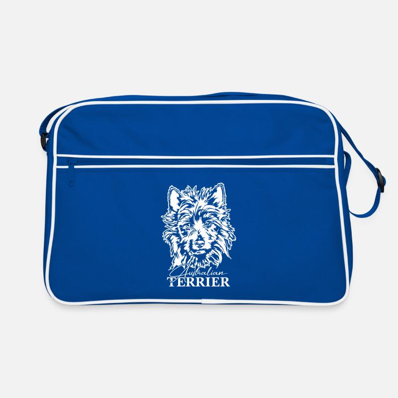 AUSTRALIAN TERRIER Hunde Portrait Hund Wilsigns Retro Tasche