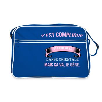 Danse orientale - Sac Retro - bleu/blanc - Devant