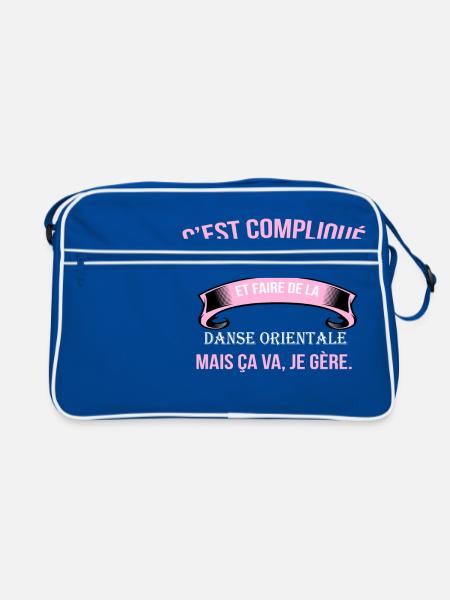 Danse orientale - Sac Retro - bleu/blanc - Devant