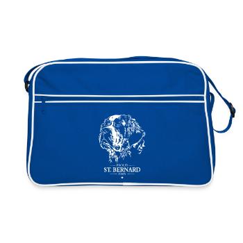 St Bernard Papa Chiens Chien Saint Bernard Wilsigns - Sac Retro - bleu/blanc - Devant