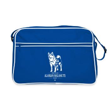 Alaskan Malamute Dad Dog Dog Wilsigns - Retro Bag - blue/white - Front