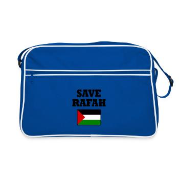 Save rafah - Sac Retro - bleu/blanc - Devant