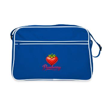 Pumberry Herz-Design - Retro Tasche - Blau/Weiß - Vorne