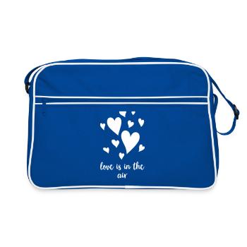 L'amour est dans l'air - Sac Retro - bleu/blanc - Devant