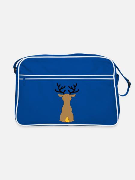 Christmas - Retro Bag - blue/white - Front