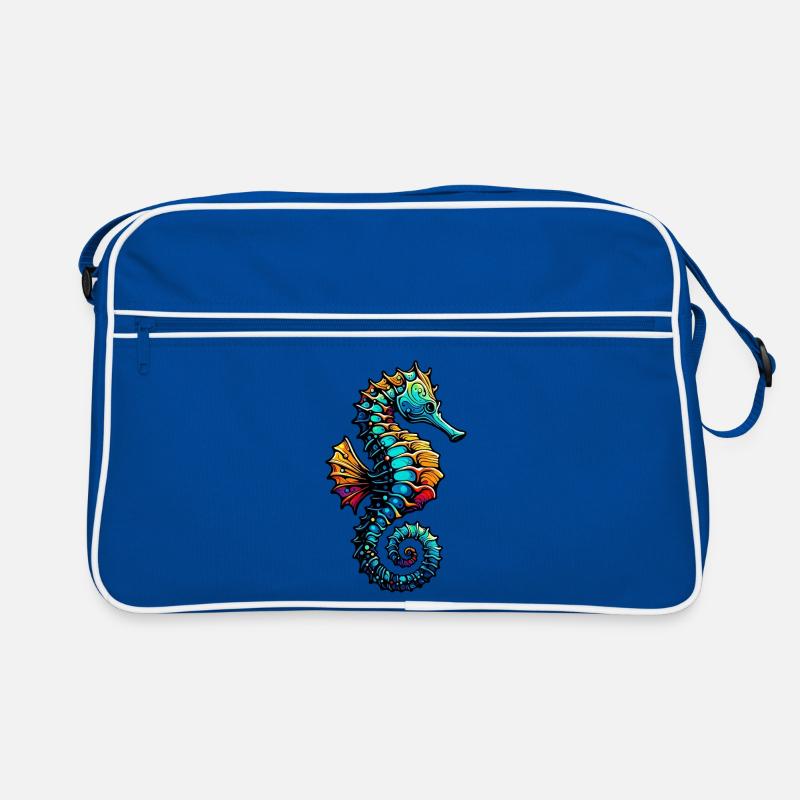 Seepferdchen Retro Tasche