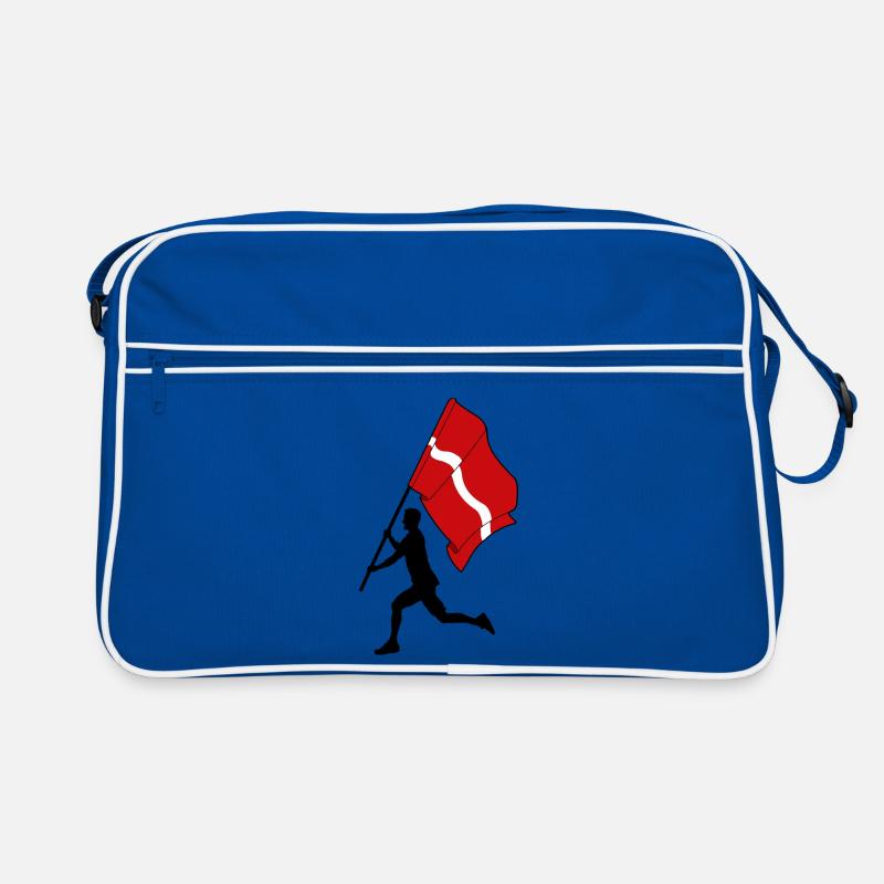 Drapeau Lettonie homme courant Sac Retro