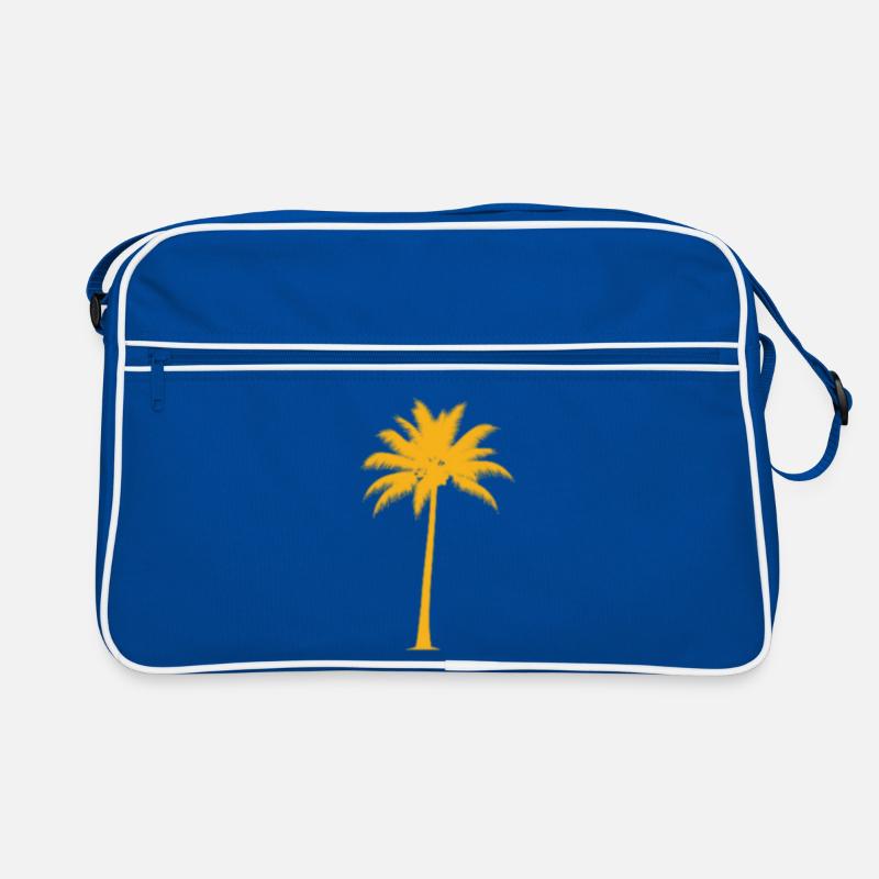 Sun palm at sunset Retro Bag