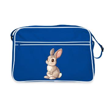 Hare - Retro Bag - blue/white - Front