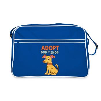 Adopt Don't Shop Pup - Retro Bag - blue/white - Front