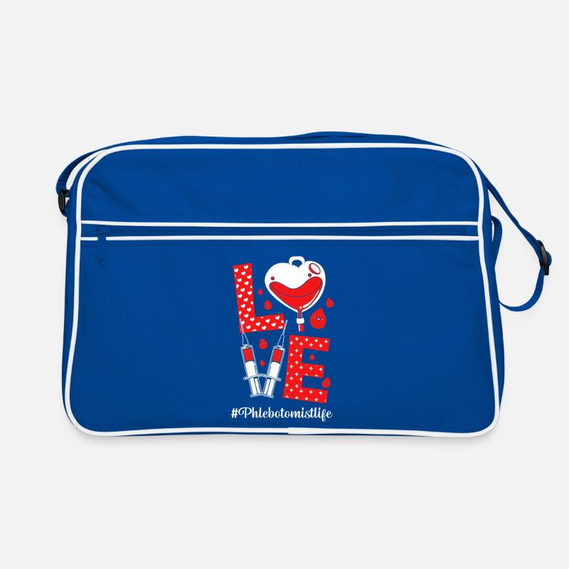Blutspende Blut Blutspender Retro Tasche