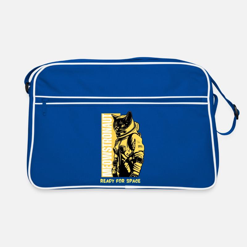 Chat astronaute prêt pour l'espace Sac Retro