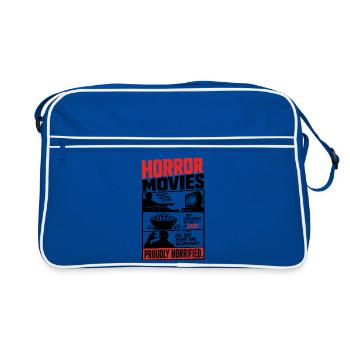 L’horreur est facile Fièrement horrifiée - Sac Retro - bleu/blanc - Devant