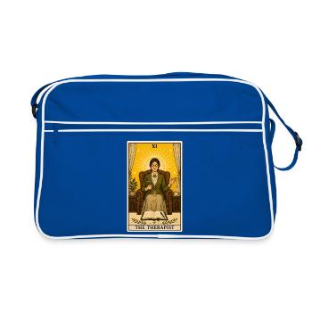 Therapist | Conversation Profession Tarot - Retro Bag - blue/white - Front