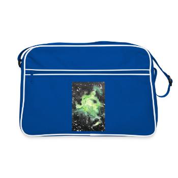 galaxie nébuleuse galaxie nébuleuse nerd astronomie espace - Sac Retro - bleu/blanc - Devant