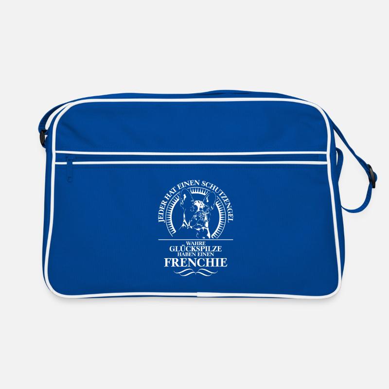 FRENCHIE Schutzengel Hundespruch Hunde WILSIGNS Retro Tasche