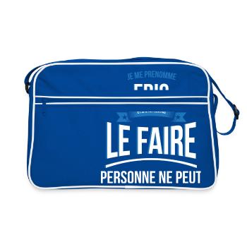 Eric personne ne peut cadeau - Sac Retro - bleu/blanc - Devant