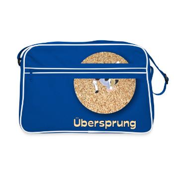 Schweizer Schwinger Design - Retro Tasche - Blau/Weiß - Vorne