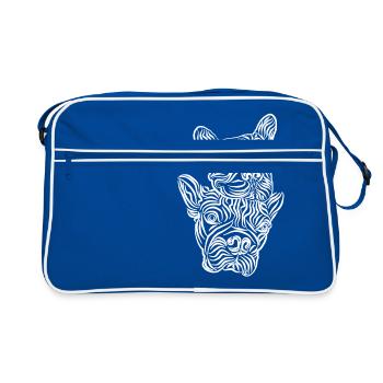 Bouledogue - Sac Retro - bleu/blanc - Devant