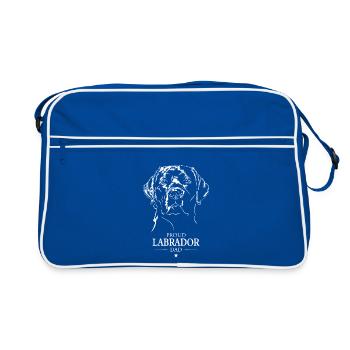 Labrador Papa Chien Chien Labbi Wilsigns - Sac Retro - bleu/blanc - Devant