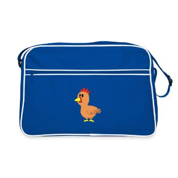 Chicken / chicken - Retro Bag - blue/white - Front