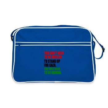 Free palestine - Sac Retro - bleu/blanc - Devant