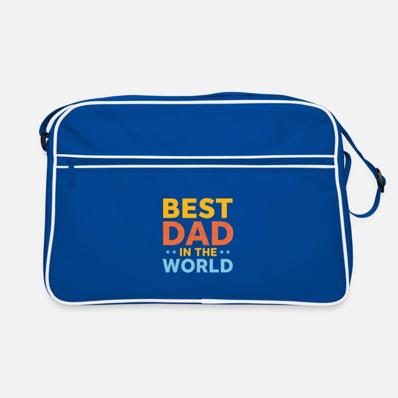 Bester Papa Weltmotiv Bibelzitate Retro Tasche