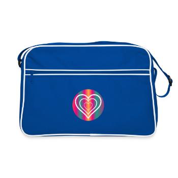 MAMA. MUTTERTAG. SCHÖNEN MUTTERTAG - Retro Tasche - Blau/Weiß - Vorne