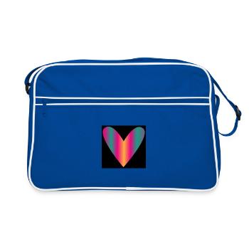 MUTTERTAG. SCHÖNEN MUTTERTAG. MAMA - Retro Tasche - Blau/Weiß - Vorne