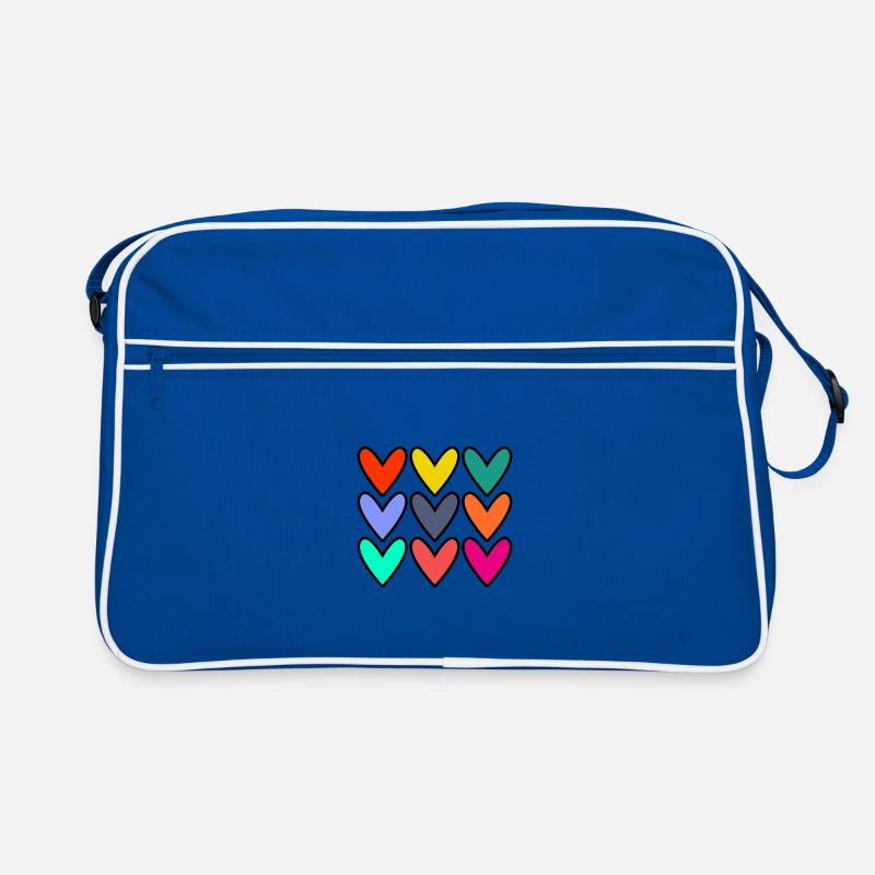 VALENTINSTAG. HERZ. ICH LIEBE DICH. ICH LIEBE DICH Retro Tasche