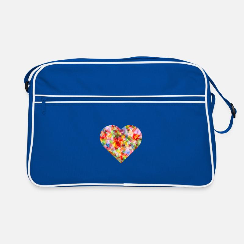 NEU – Abstraktes, lebendiges Herzdesign! Retro Tasche