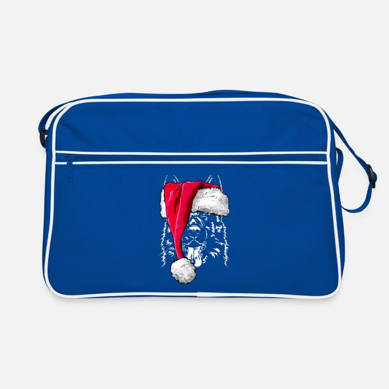 GERMAN SHEPHERD DOG German Shepherd Christmas Retro Bag