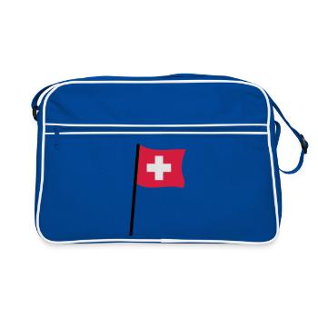 drapeau suisse - Sac Retro - bleu/blanc - Devant