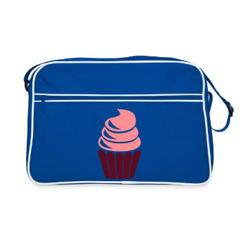 cupcake - Retro Bag - blue/white - Front