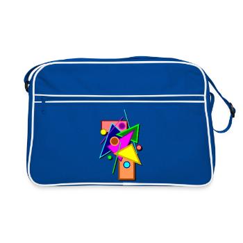 geometry - Retro Bag - blue/white - Front